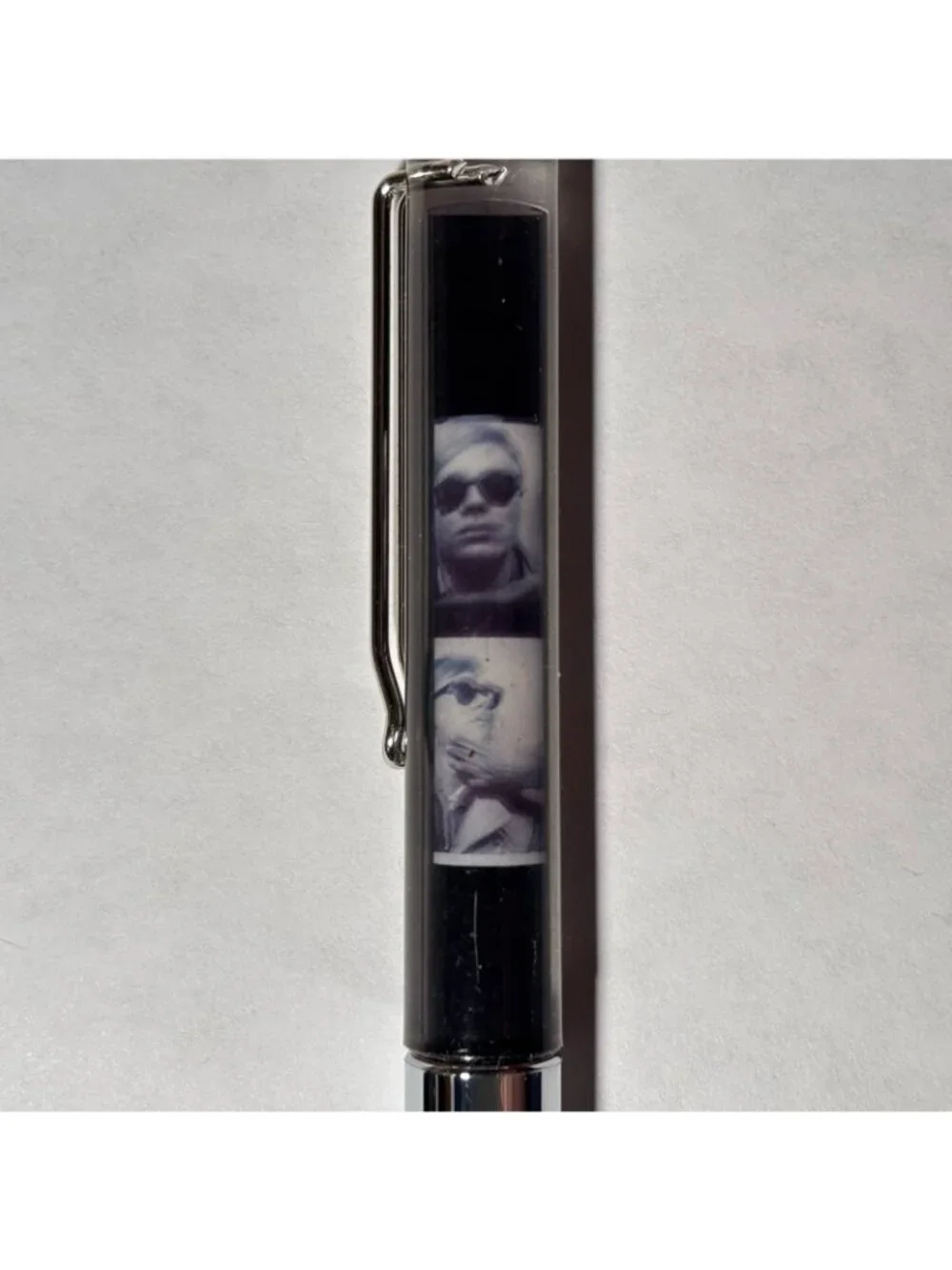 Andy Warhol Floaty Pen 15 Minutes Eternal Fame Black and White Photos Artist Art